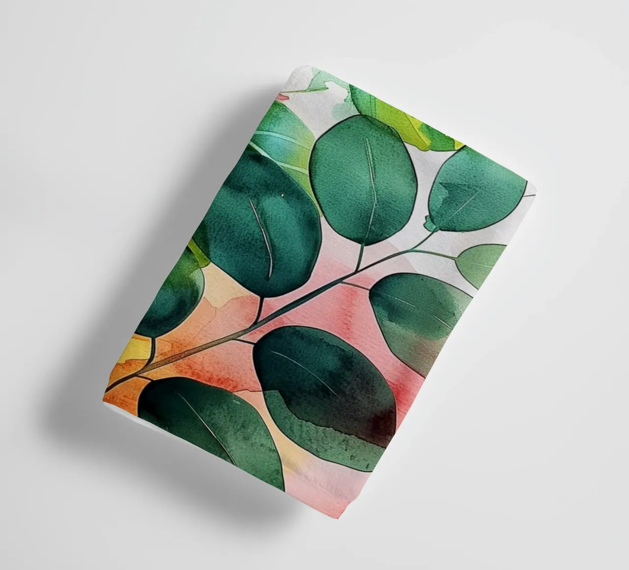 Natura fiori e foglie ad acquerello asciugamano da bagno da Justyna Jaszke JBJart