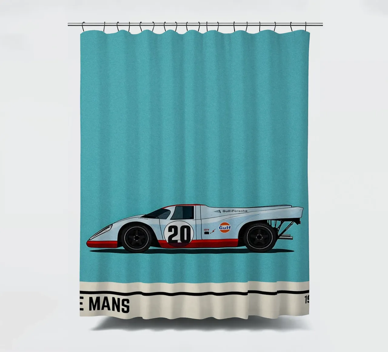 Le Mans car movie tenda da doccia da TheArtstudio