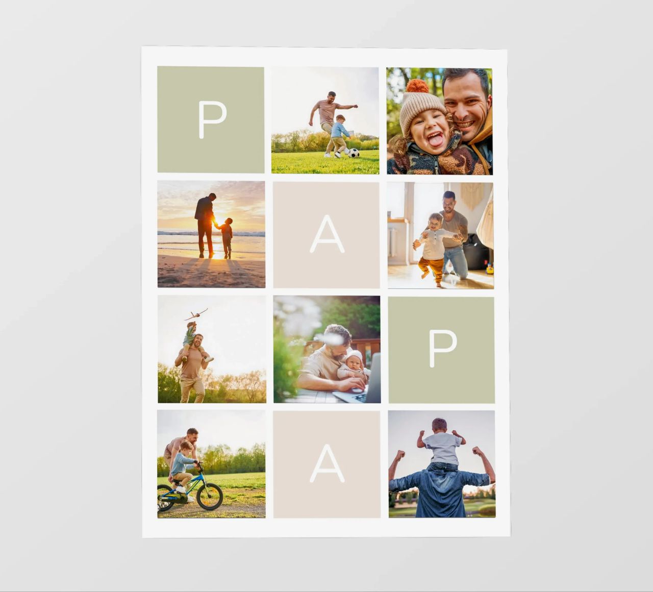 Fotocollage für Papa papier peint photo de WORTSPIEL