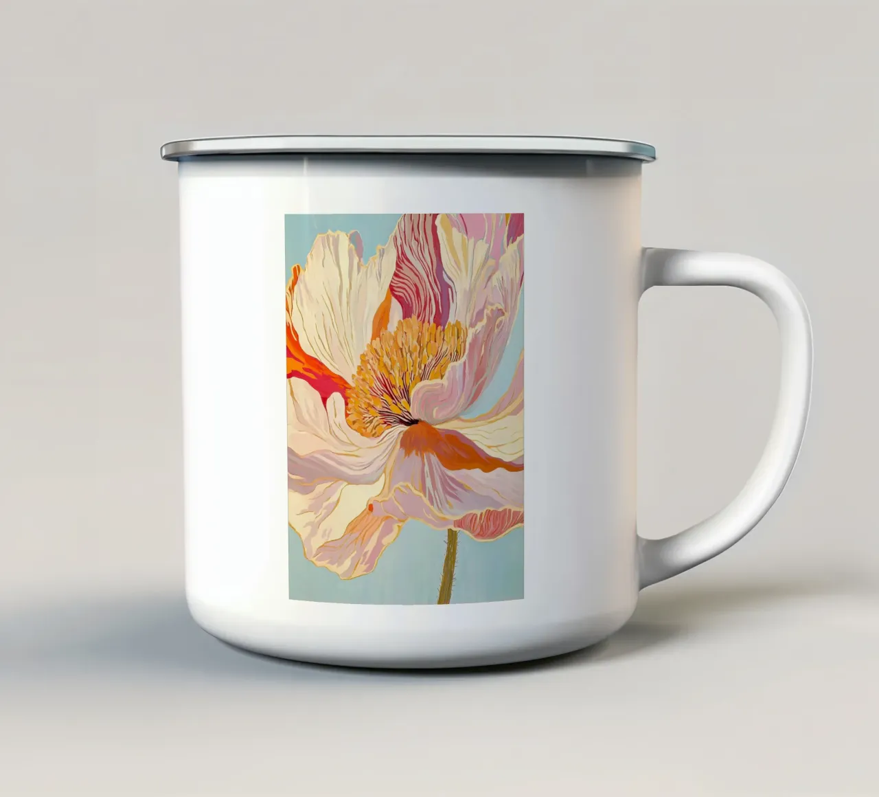 Fiore tazza in smalto da IamHomeStudio