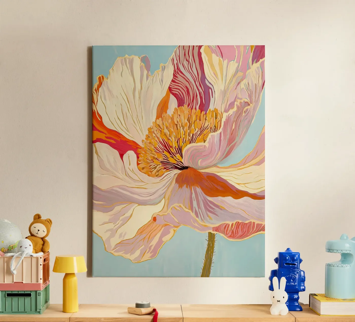 Fiore tela da IamHomeStudio