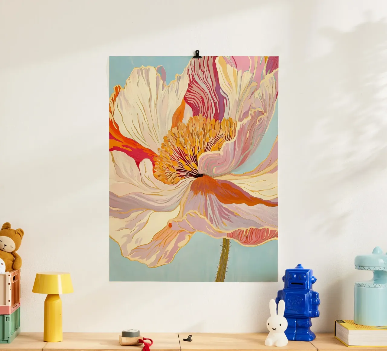 Bloem poster van IamHomeStudio