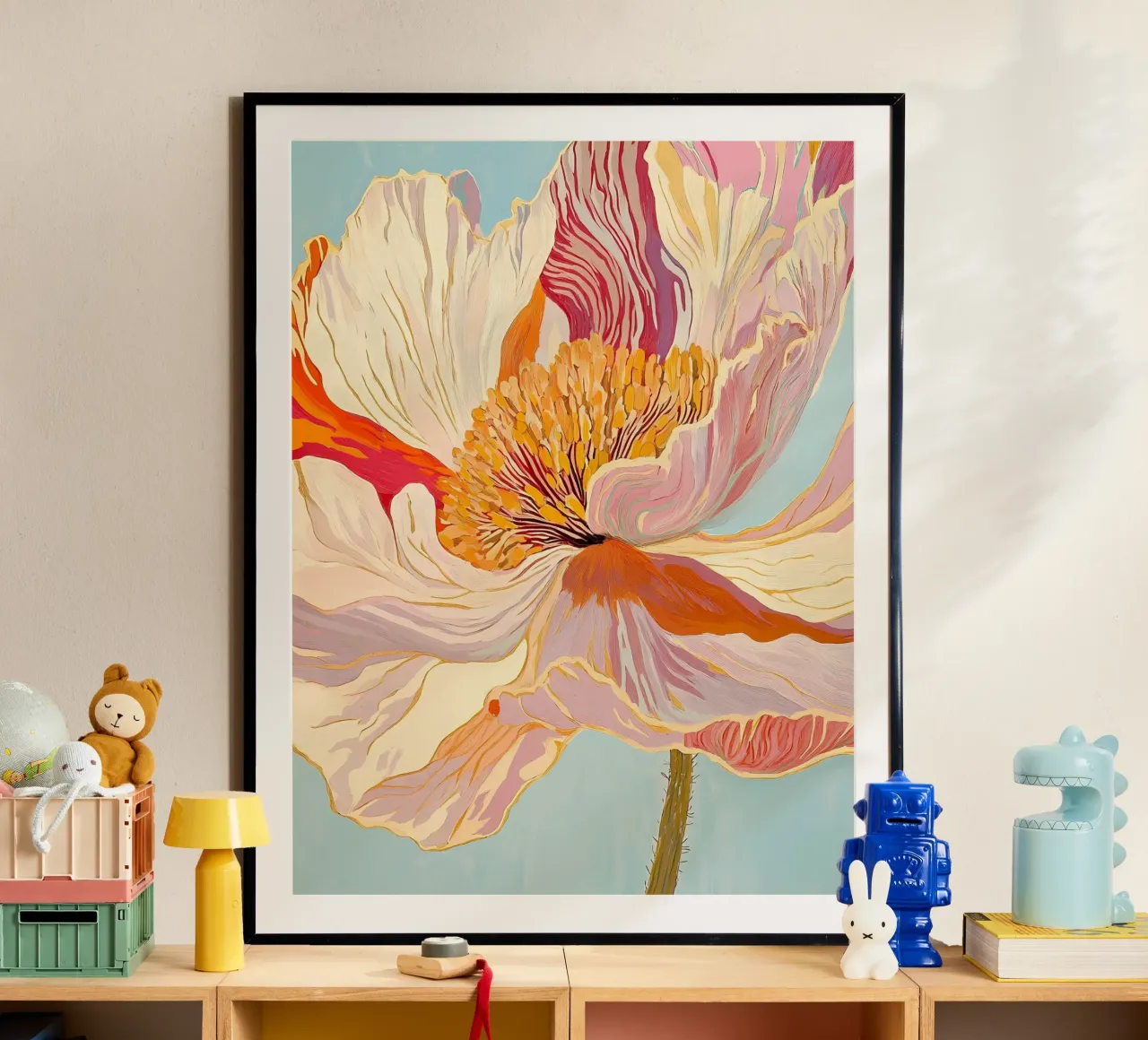 Bloem poster van IamHomeStudio