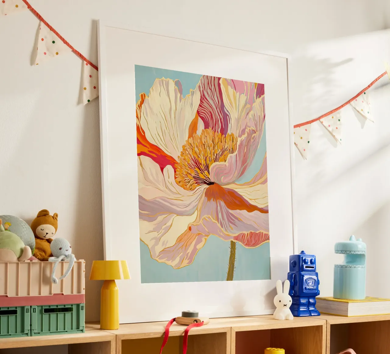 Bloem poster van IamHomeStudio