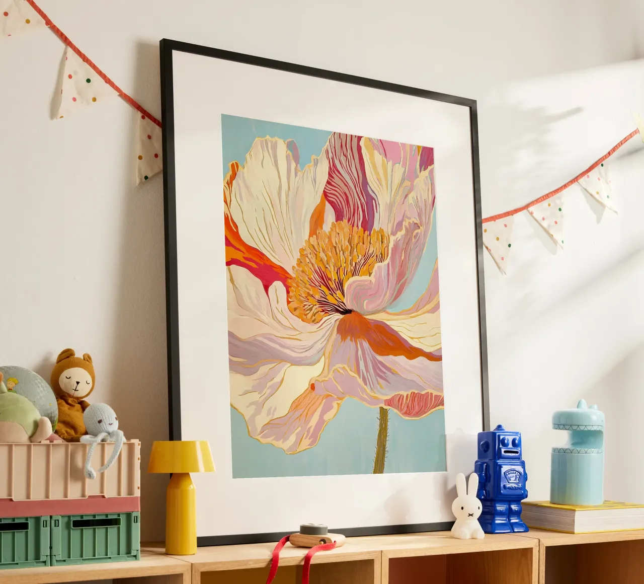 Bloem poster van IamHomeStudio
