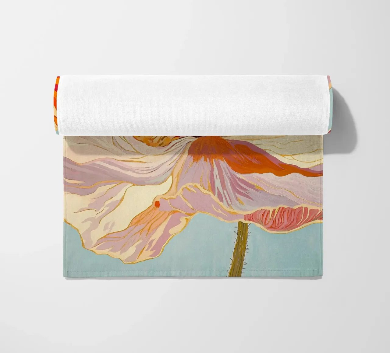 Fiore telo mare da IamHomeStudio