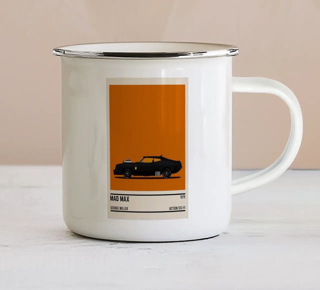 Mad Max car movie tazza in smalto da TheArtstudio