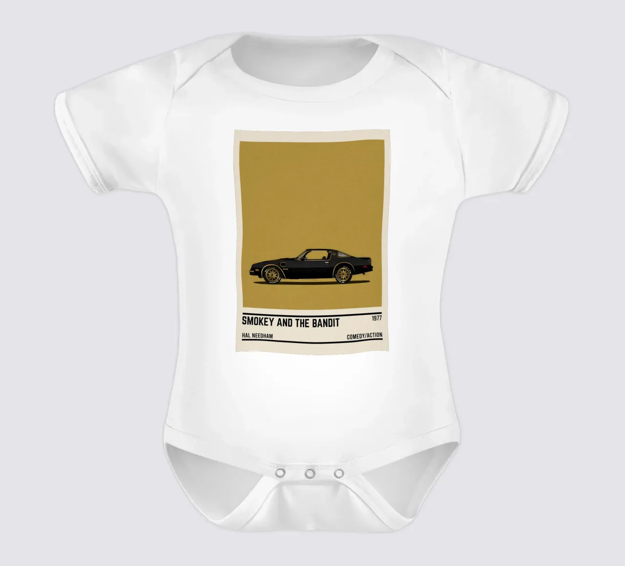 Smokey and the Bandit car movie body neonato maniche corte da TheArtstudio