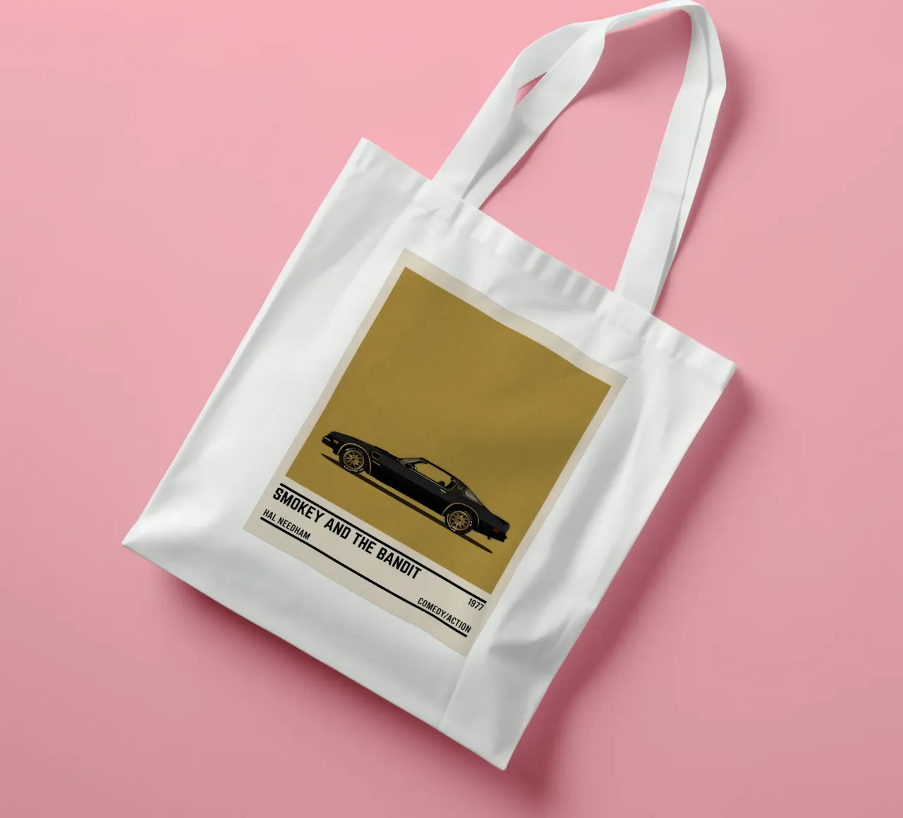 Smokey and the Bandit car movie borsa in juta da TheArtstudio