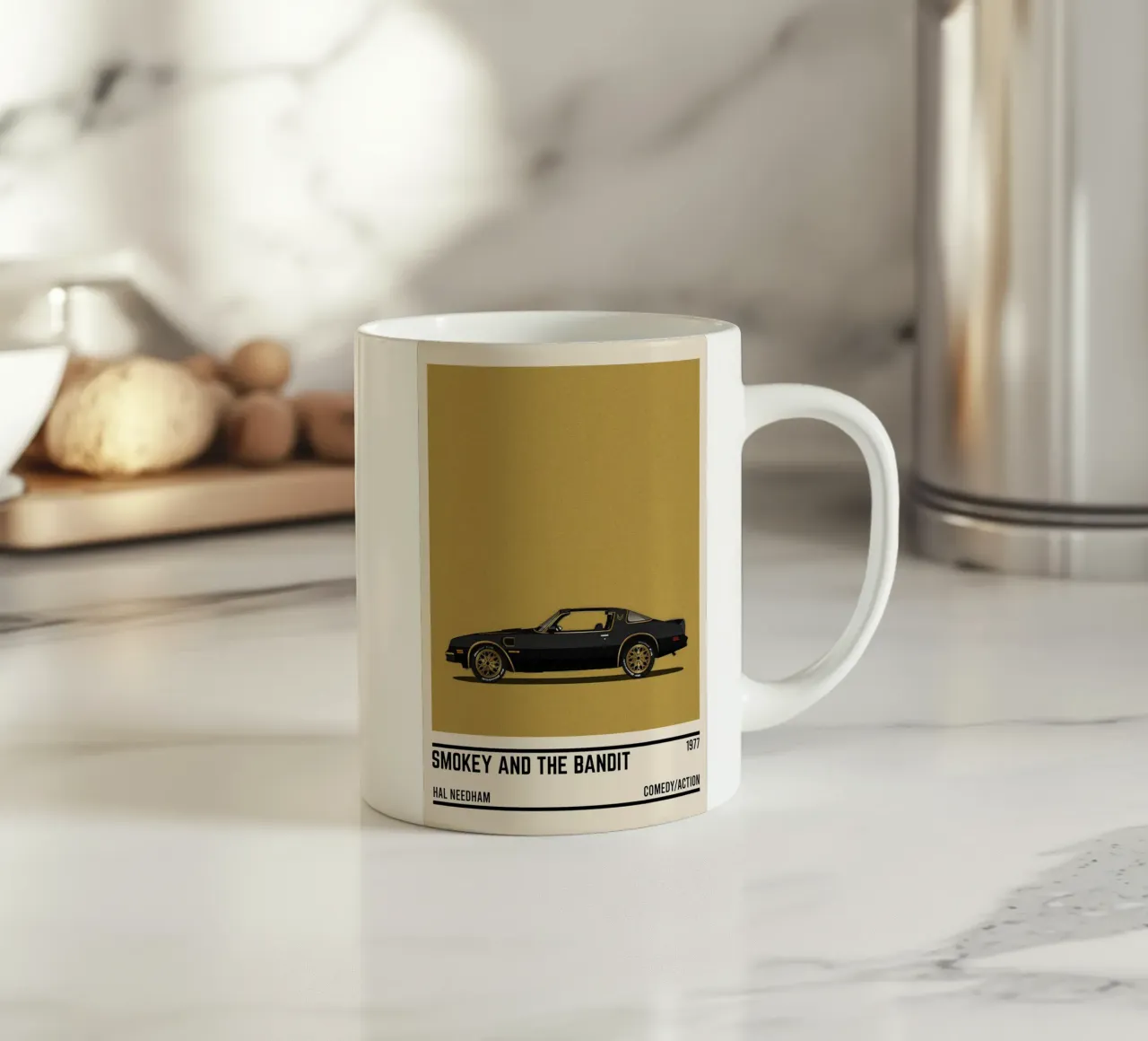 Smokey and the Bandit car movie tazza in ceramica da TheArtstudio