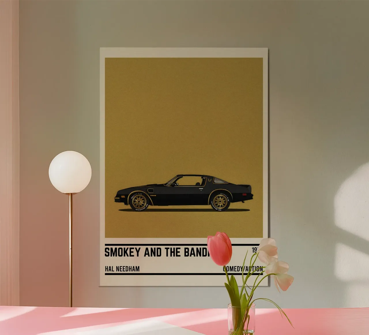 Smokey and the Bandit car movie alluminio dibond da TheArtstudio