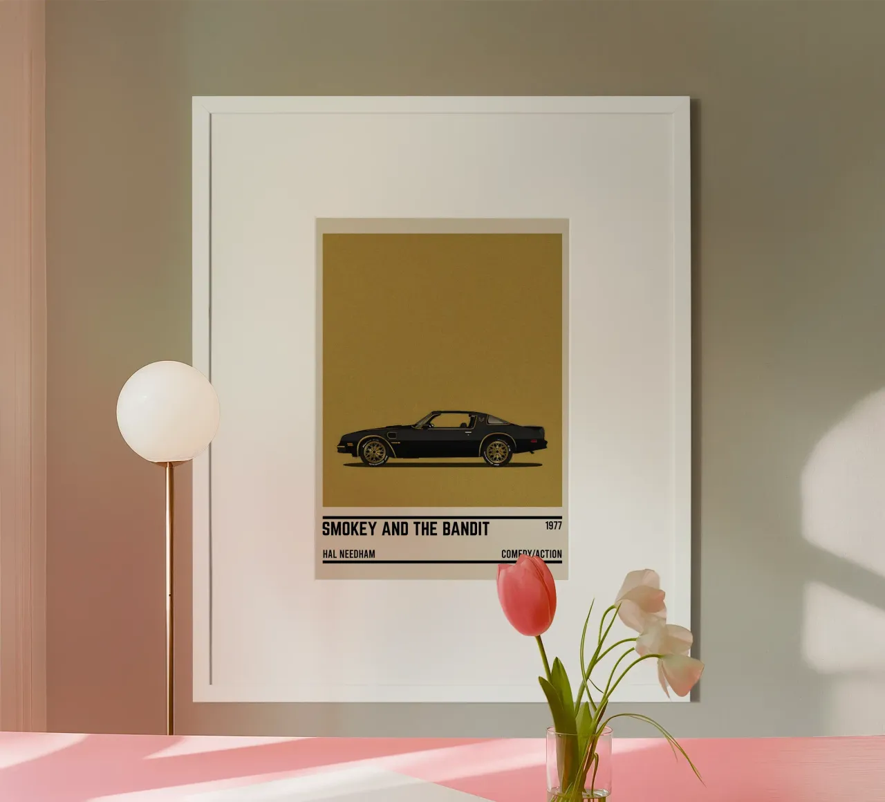 Smokey and the Bandit car movie carta hahnemühle da TheArtstudio
