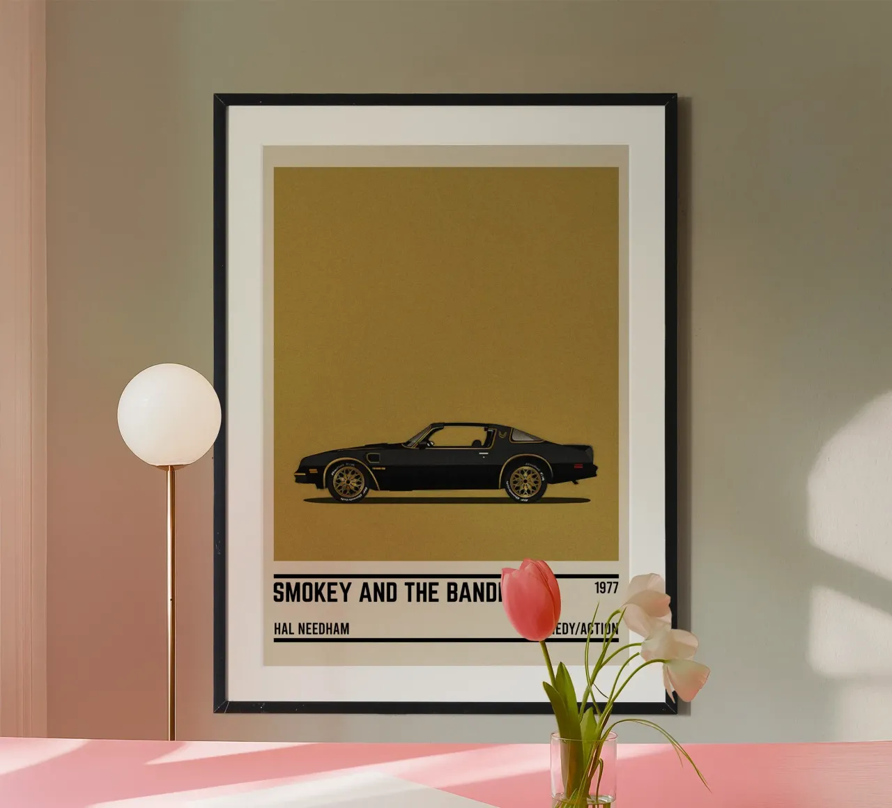 Smokey and the Bandit car movie carta hahnemühle da TheArtstudio
