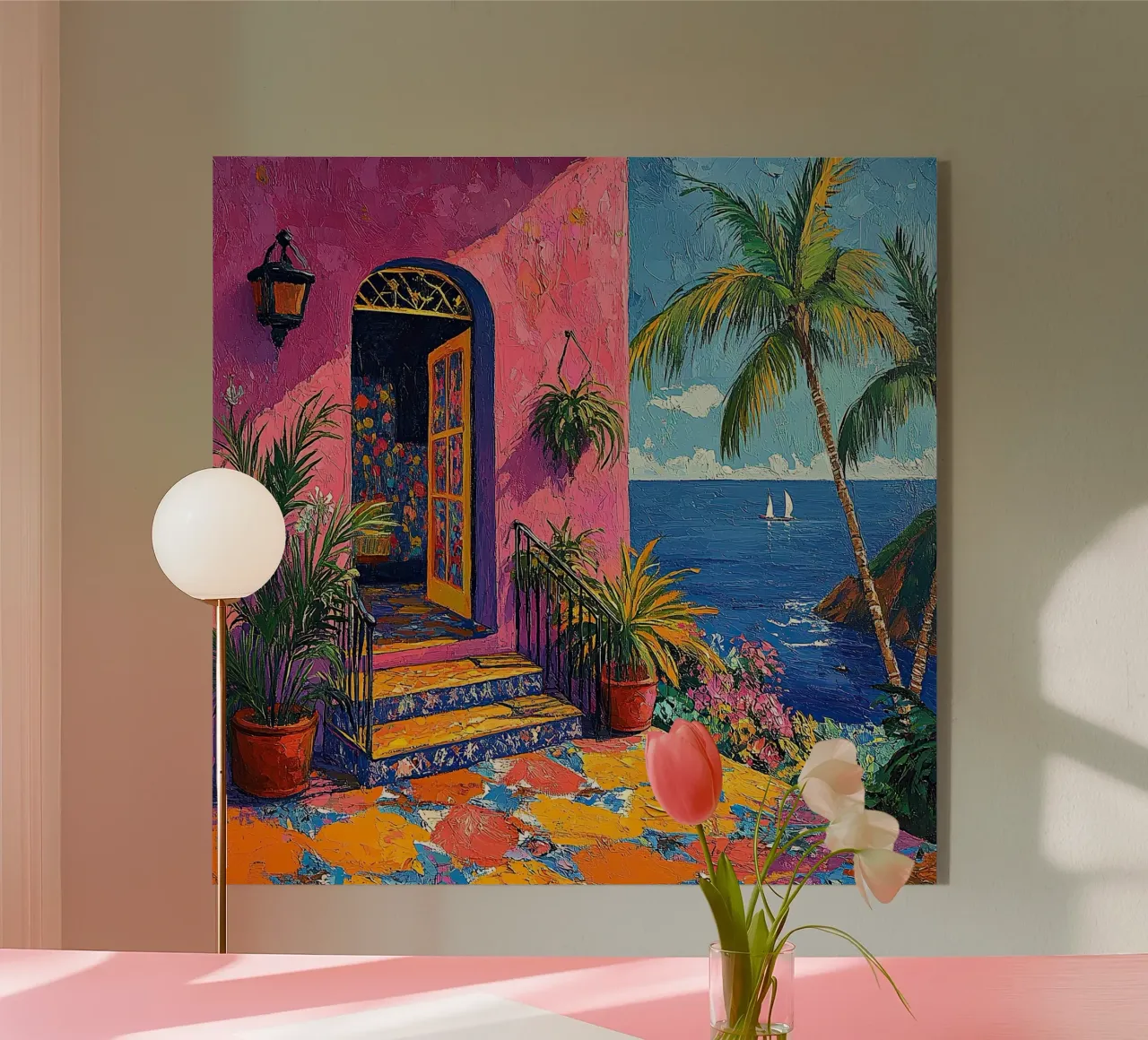 Expressions in Vibrant Balance plexiglass da Nikis Art Studio