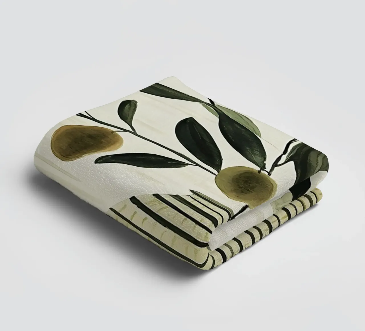 Olivenzweig in Vase Handtuch von IamHomeStudio