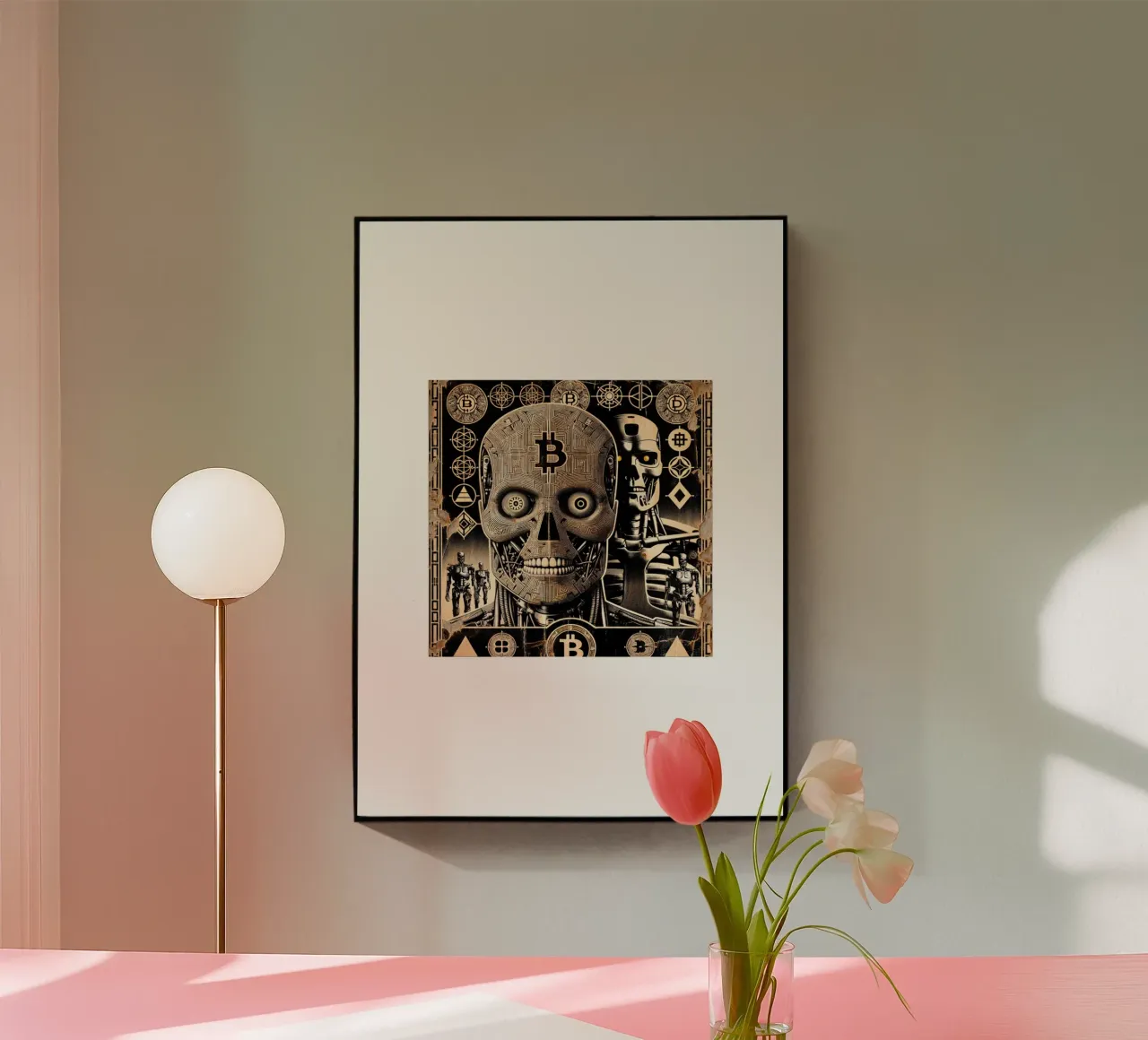 T_BTC Acryl-Glas von Crypto_Jungle