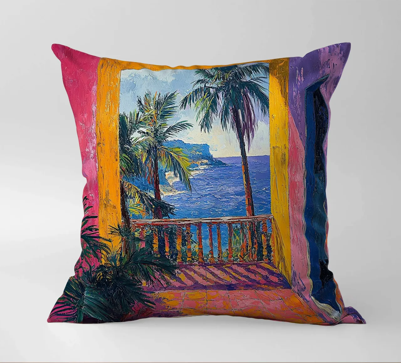 Colorfields of Emotion cuscino da Nikis Art Studio