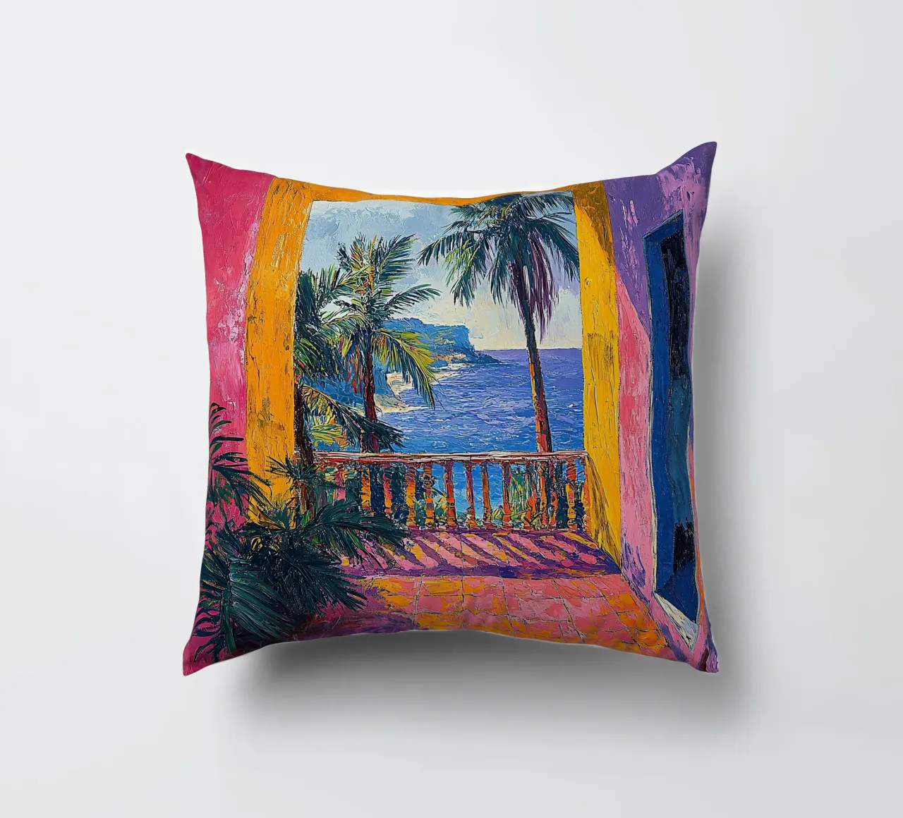 Colorfields of Emotion cuscino da Nikis Art Studio