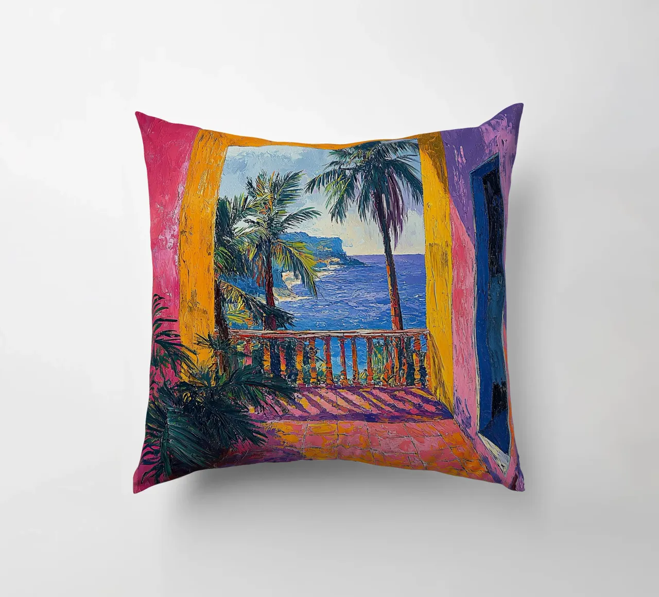 Colorfields of Emotion cuscino da Nikis Art Studio