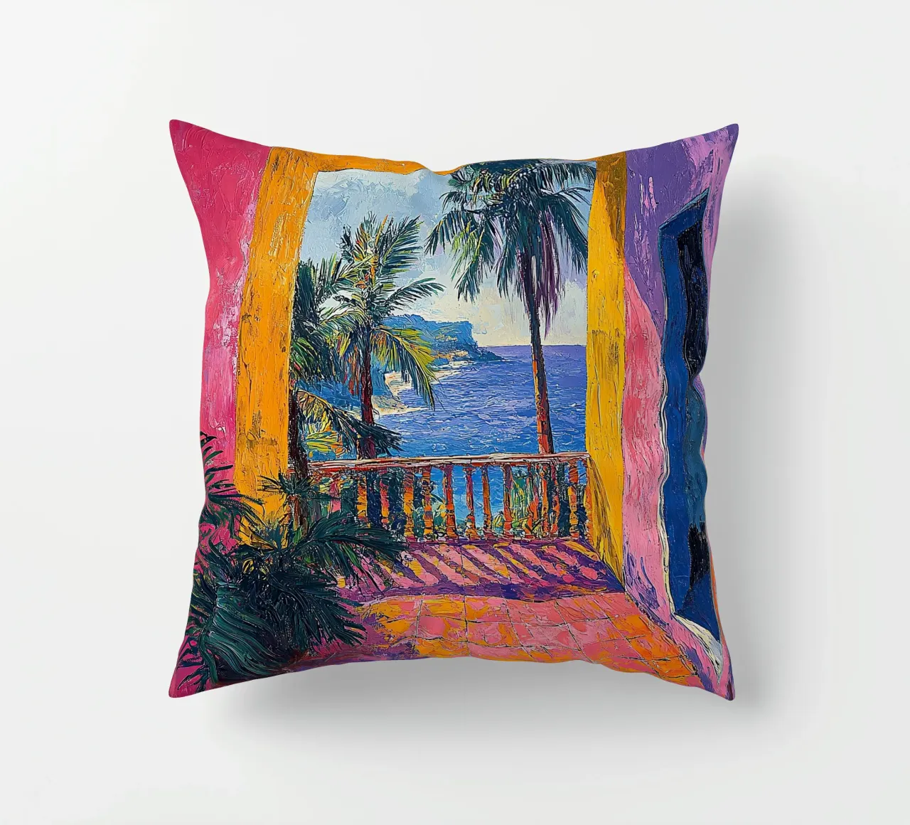 Colorfields of Emotion cuscino da Nikis Art Studio