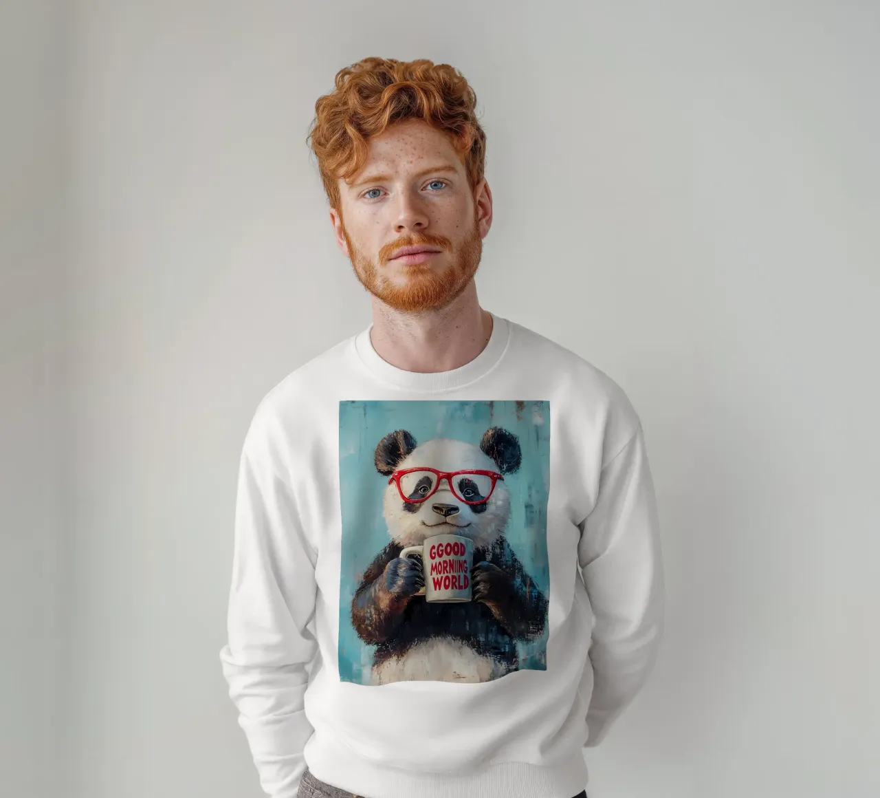 Panda con tazza felpa da IamHomeStudio