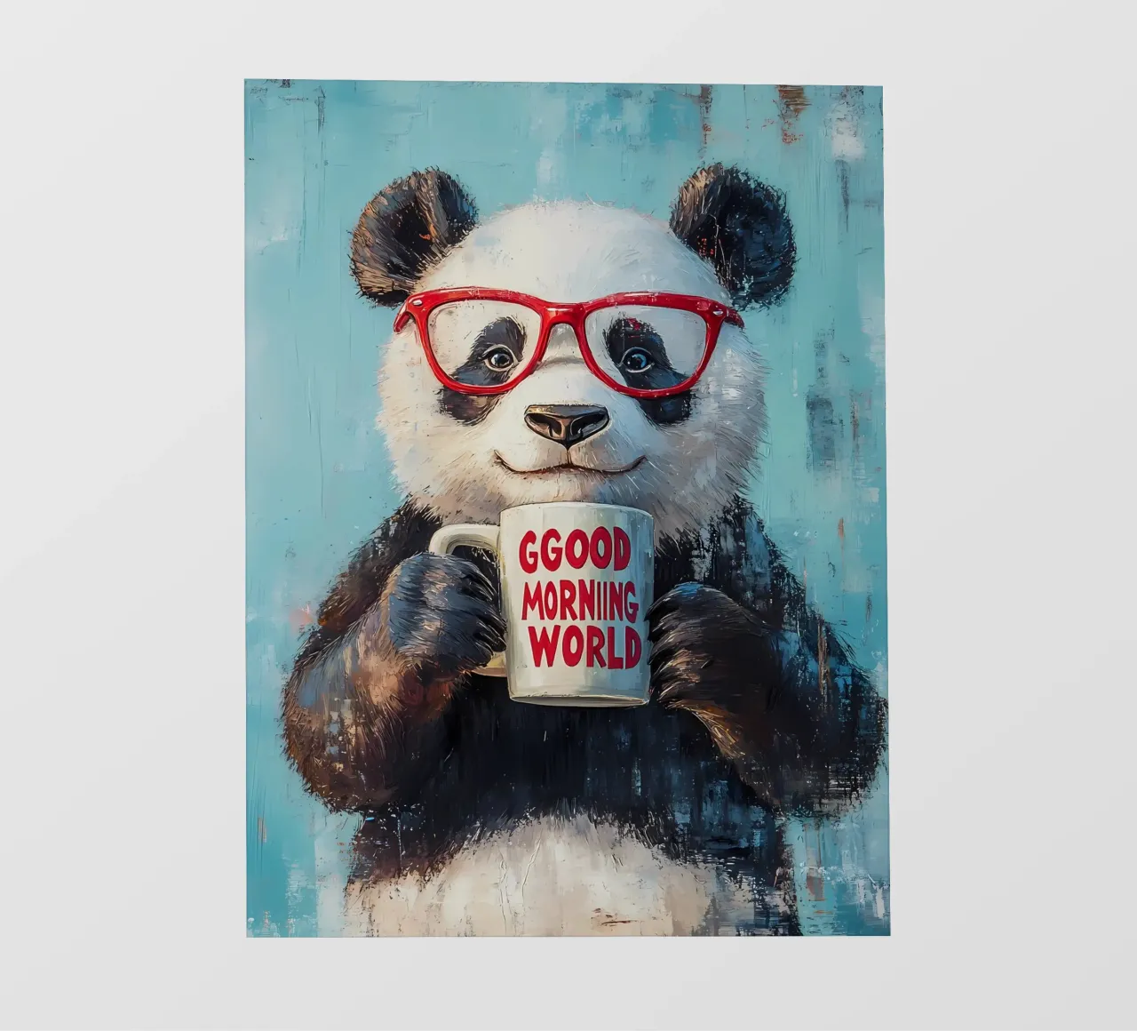 Panda con tazza pellicola backlit da IamHomeStudio