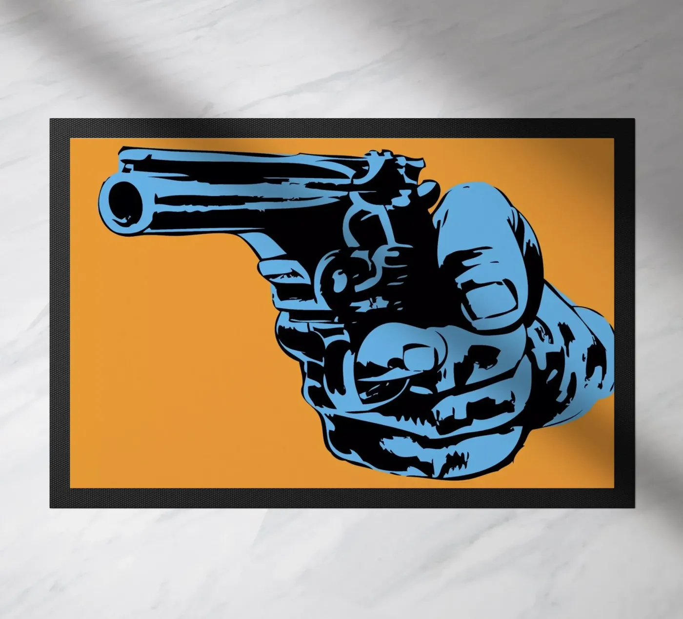 Gun 4 doormat by JRuggs