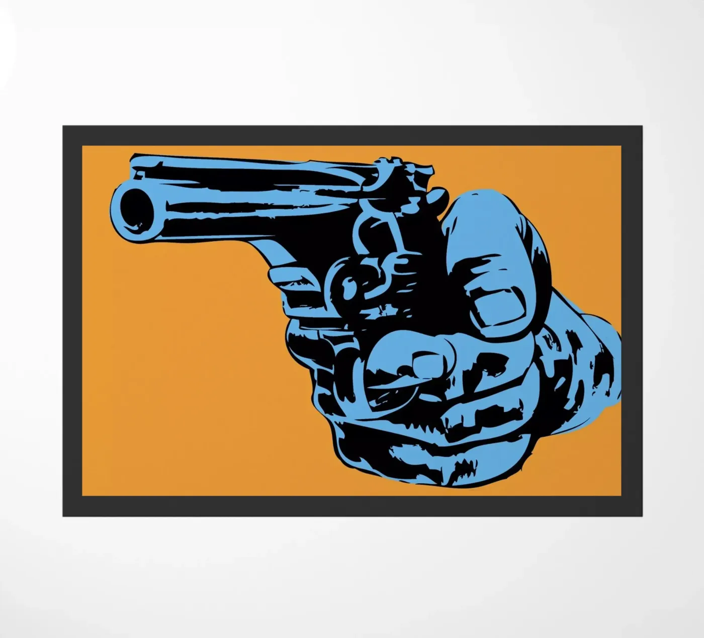 Gun 4 doormat by JRuggs