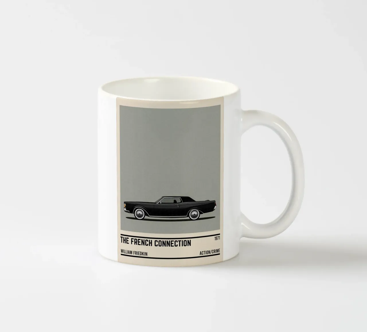 The French Connection movie car tazza in ceramica da TheArtstudio