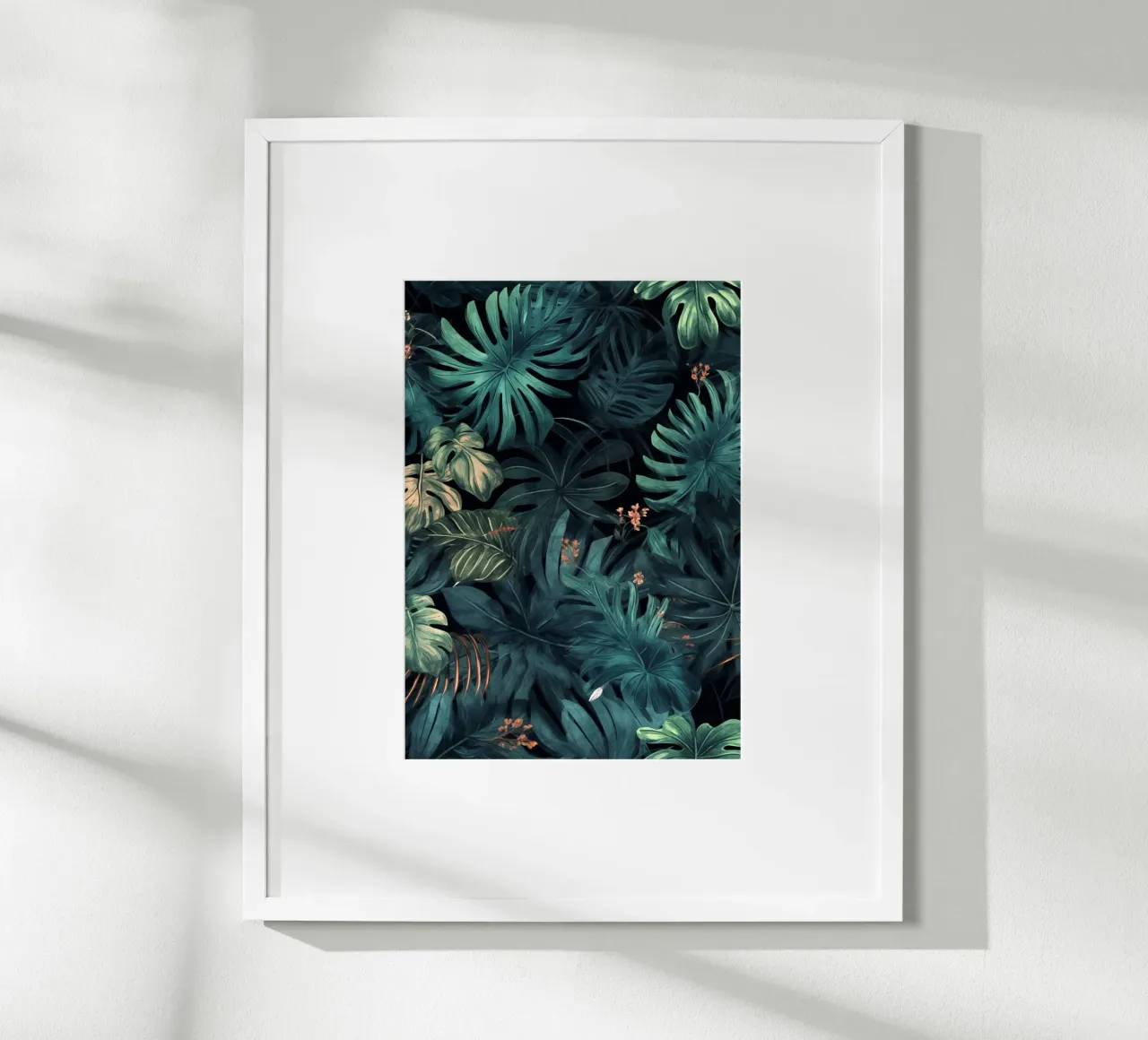 Natura fiori e foglie ad acquerello poster da Justyna Jaszke JBJart