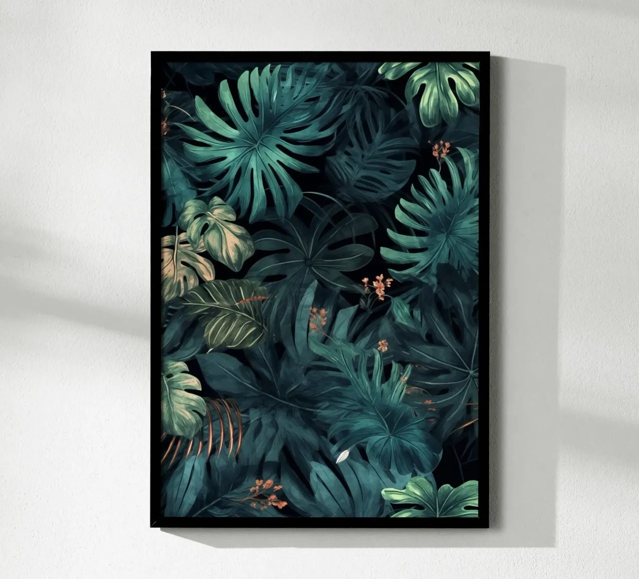Natura fiori e foglie ad acquerello poster da Justyna Jaszke JBJart