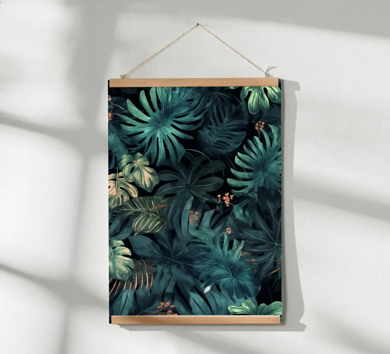 Natura fiori e foglie ad acquerello poster da Justyna Jaszke JBJart