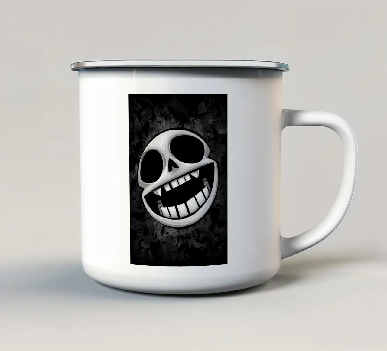 Ape Skull tazza in smalto da nabakumov