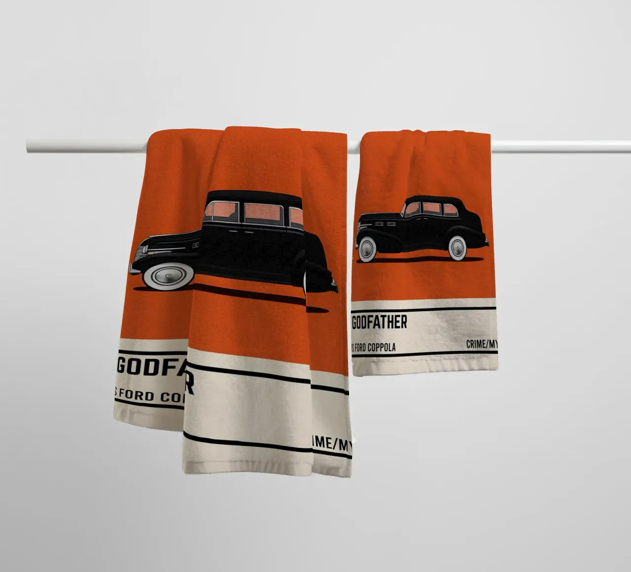 The Godfather car movie asciugamano da bagno da TheArtstudio