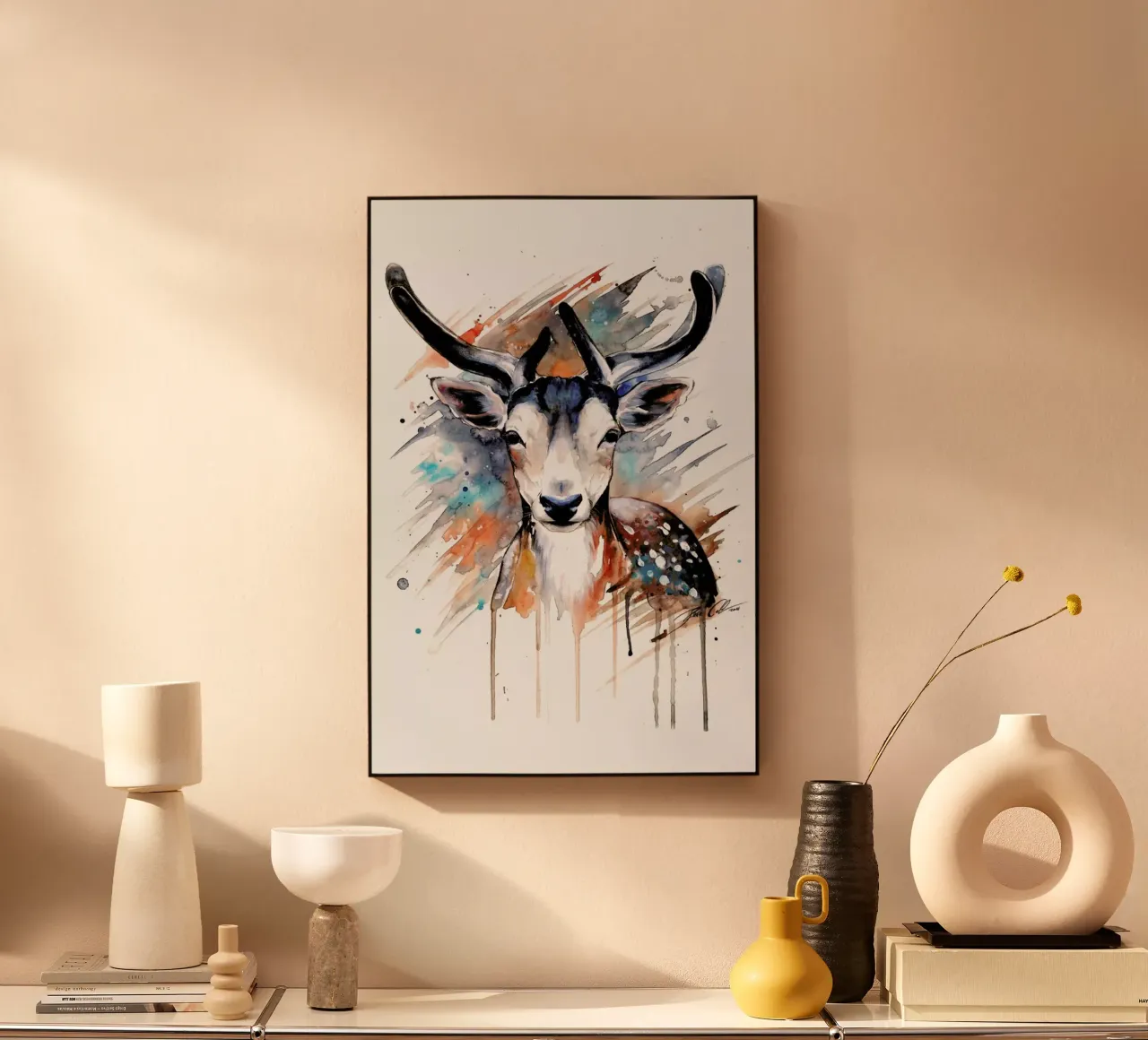 Deer Portrait plexiglass da Pixie Cold