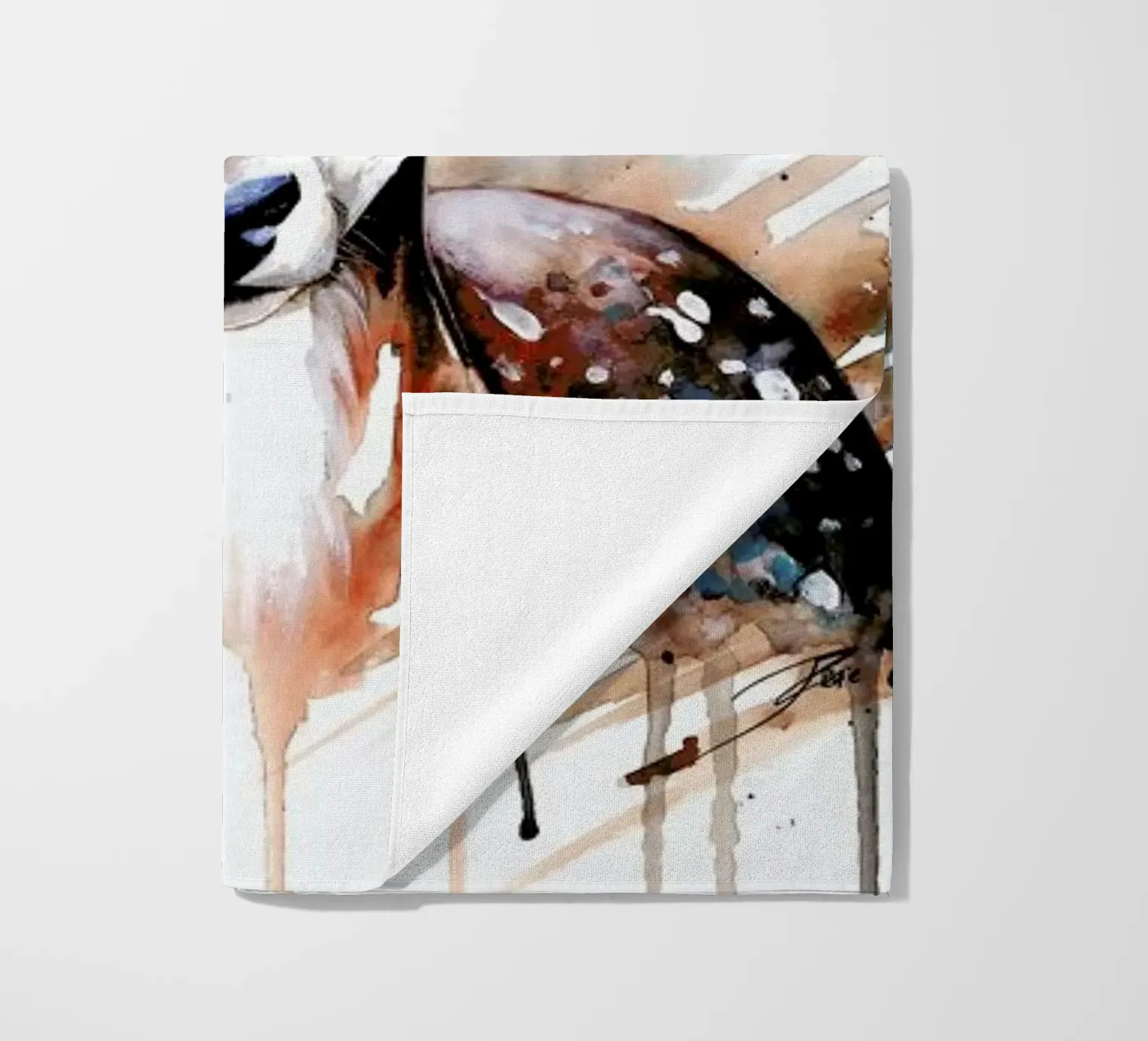 Deer Portrait telo mare da Pixie Cold