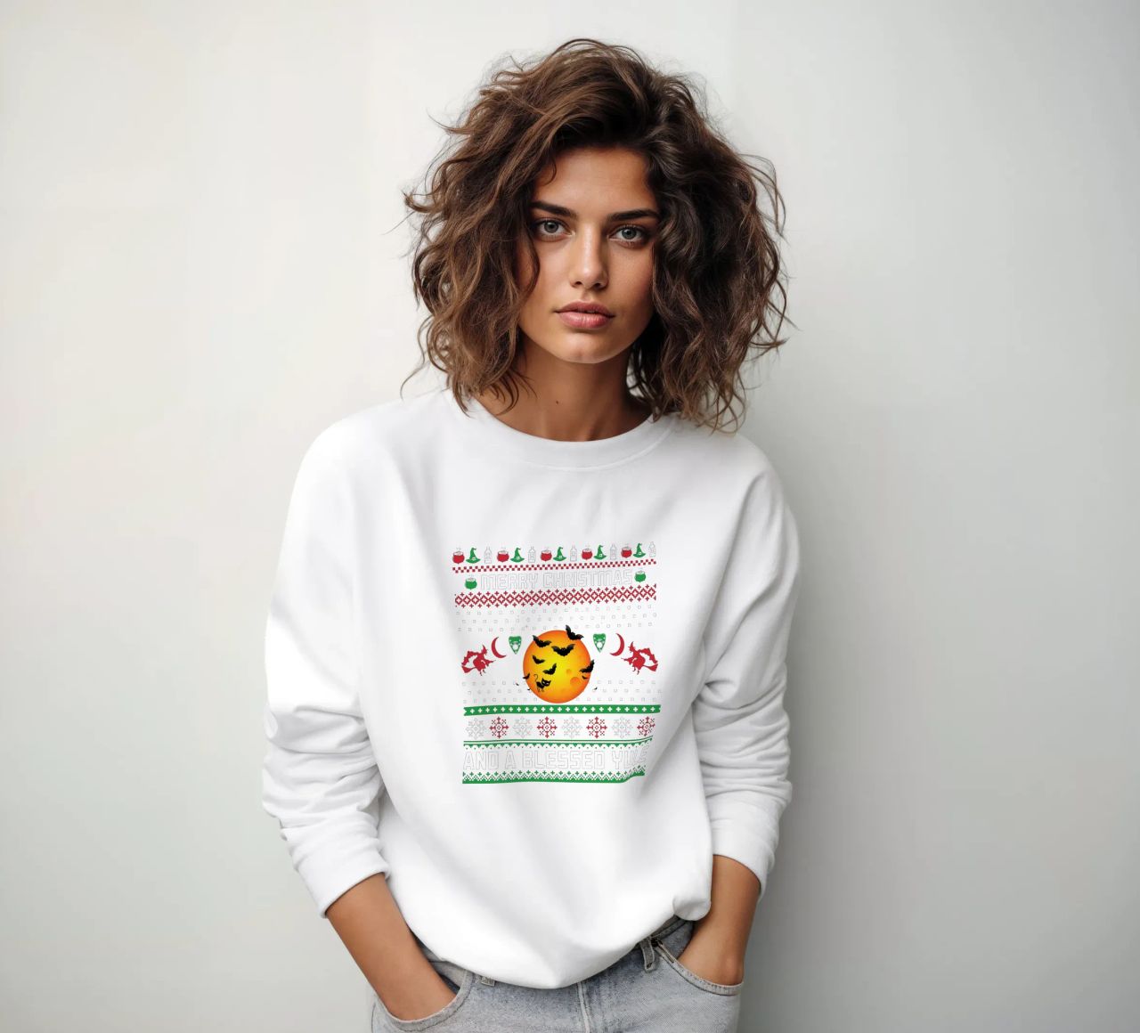 Merry Christmas and a Blessed Yule sudadera de edsonramosart