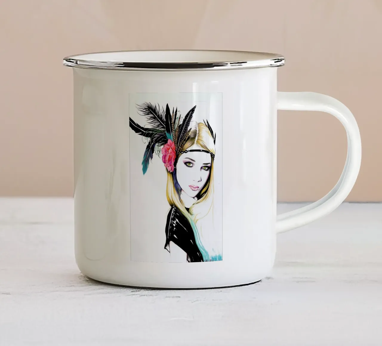Lara tazza in smalto da Pixie Cold