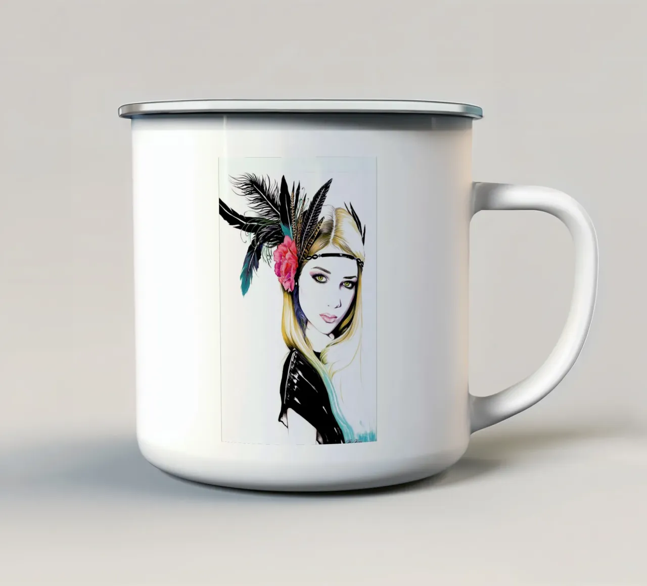 Lara tazza in smalto da Pixie Cold