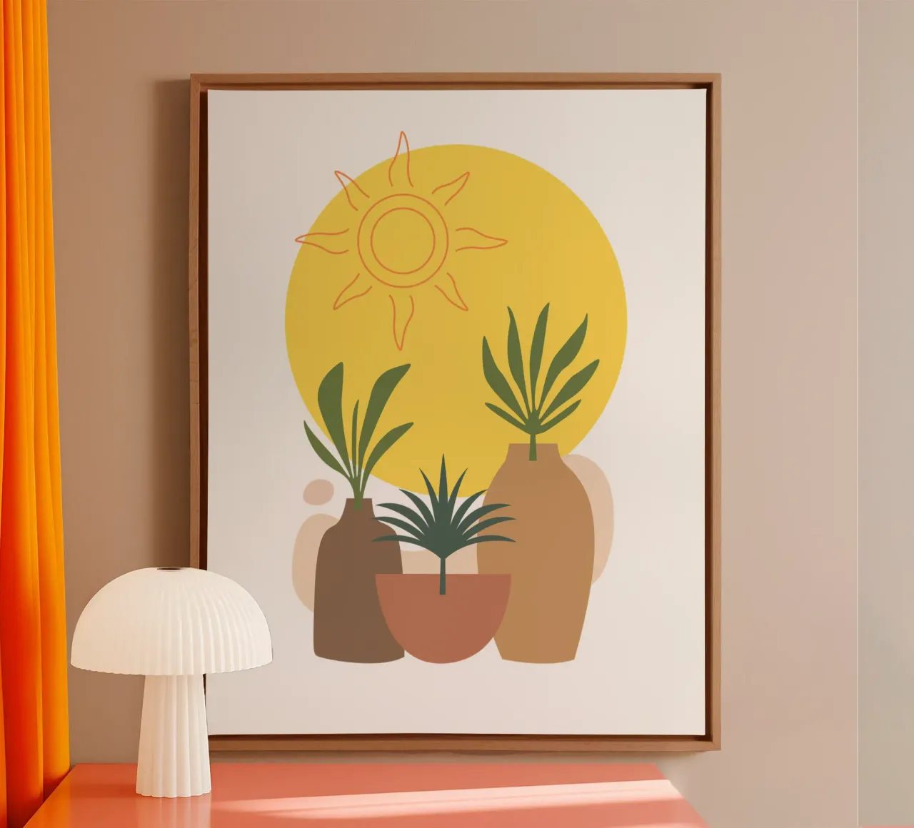 Piante ornamentali minimaliste tela con Cornice a cassetta da YSV MINIMALIST