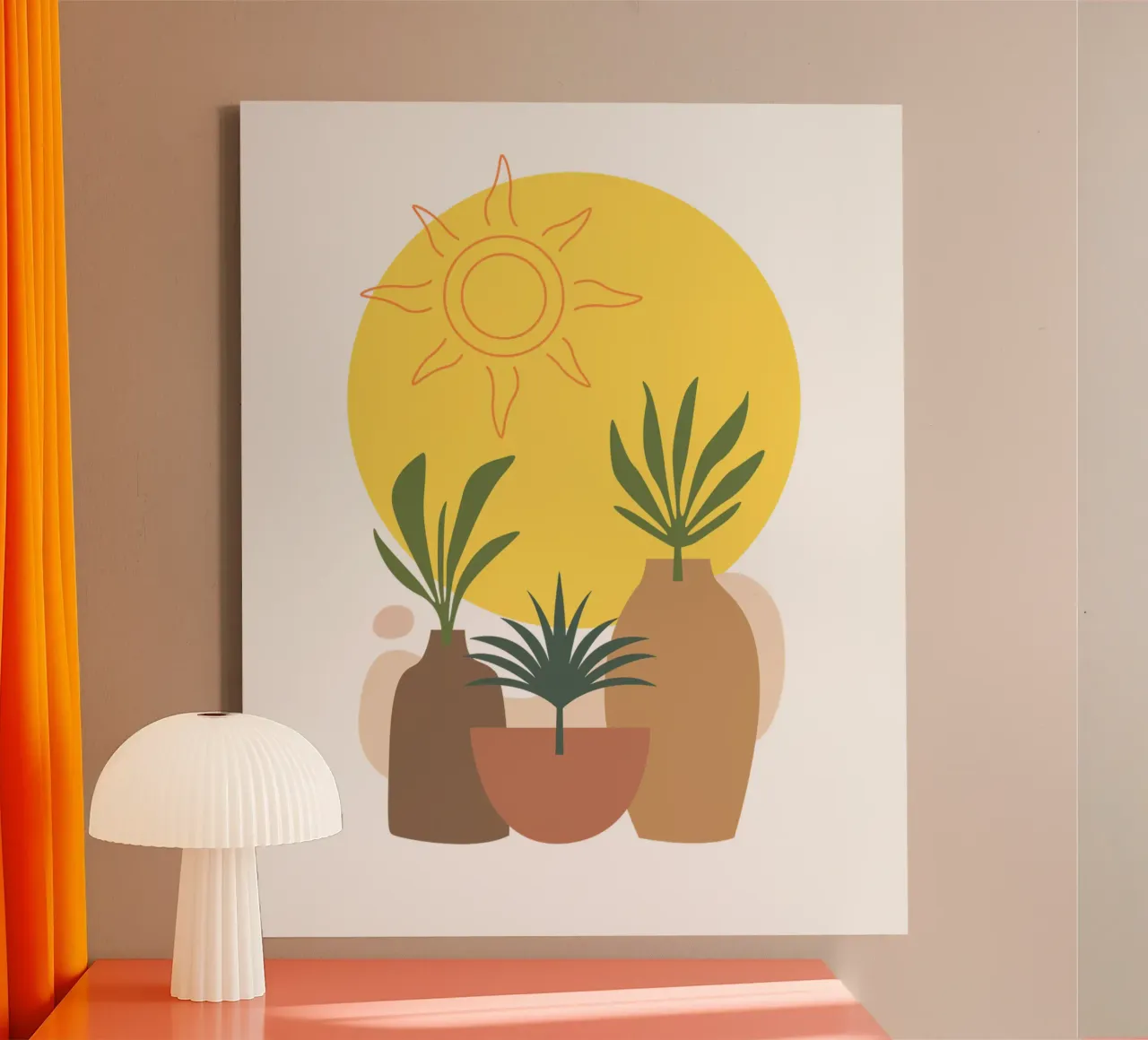 Piante ornamentali minimaliste tela con Cornice a cassetta da YSV MINIMALIST