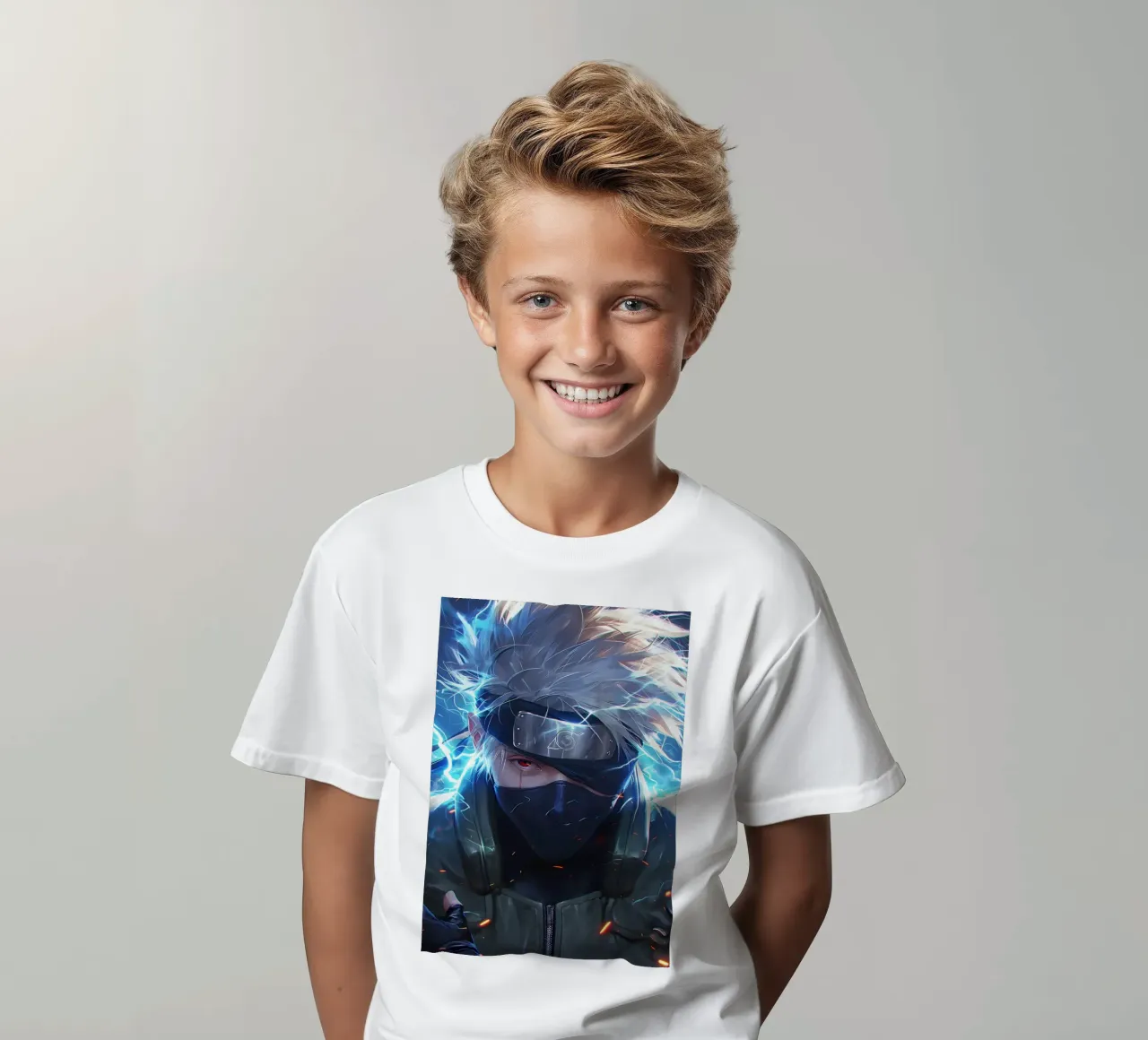 Kakashi Naruto kids t-shirt by CreativeStudio