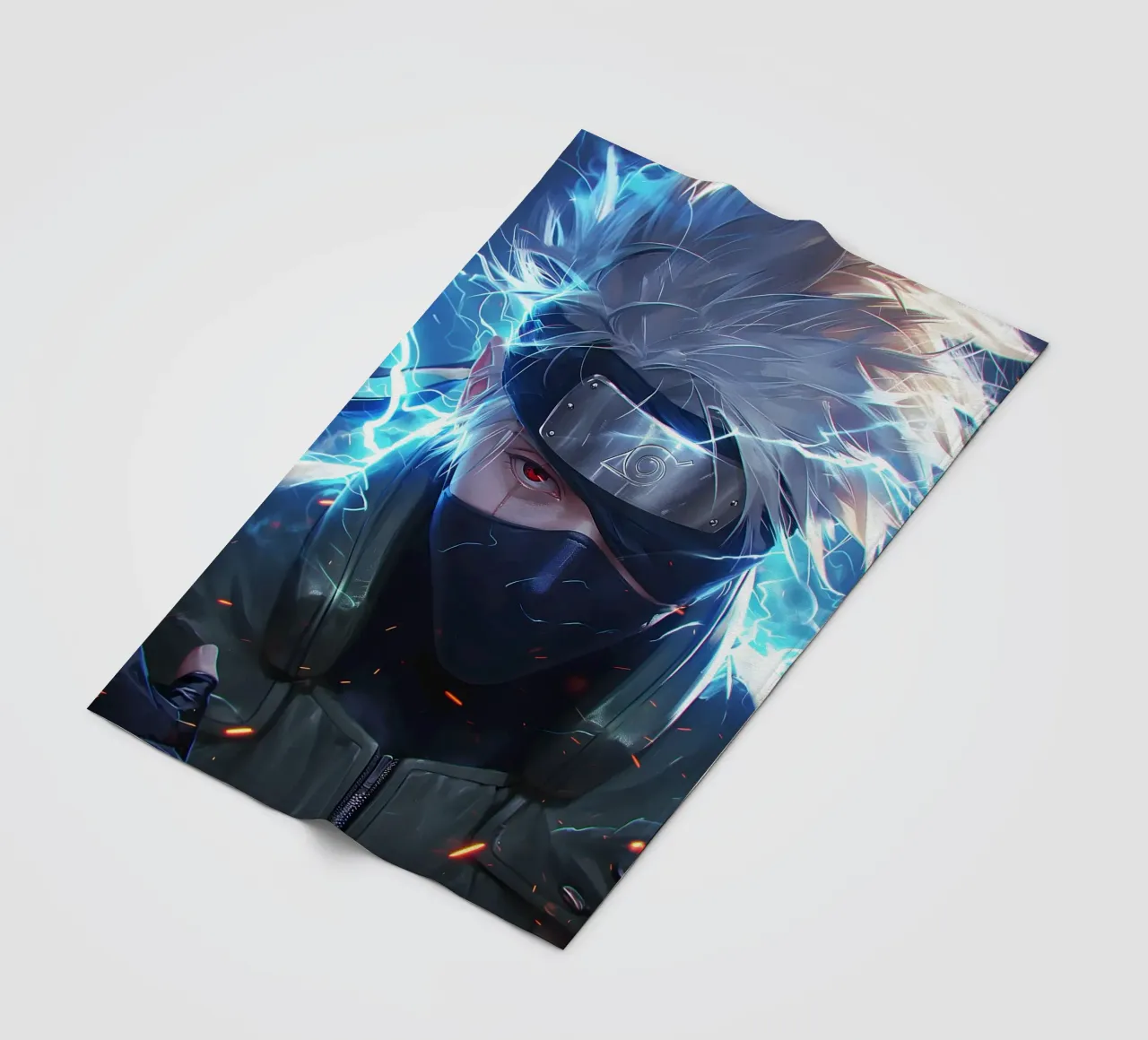 Kakashi Naruto fleece blanket by CreativeStudio