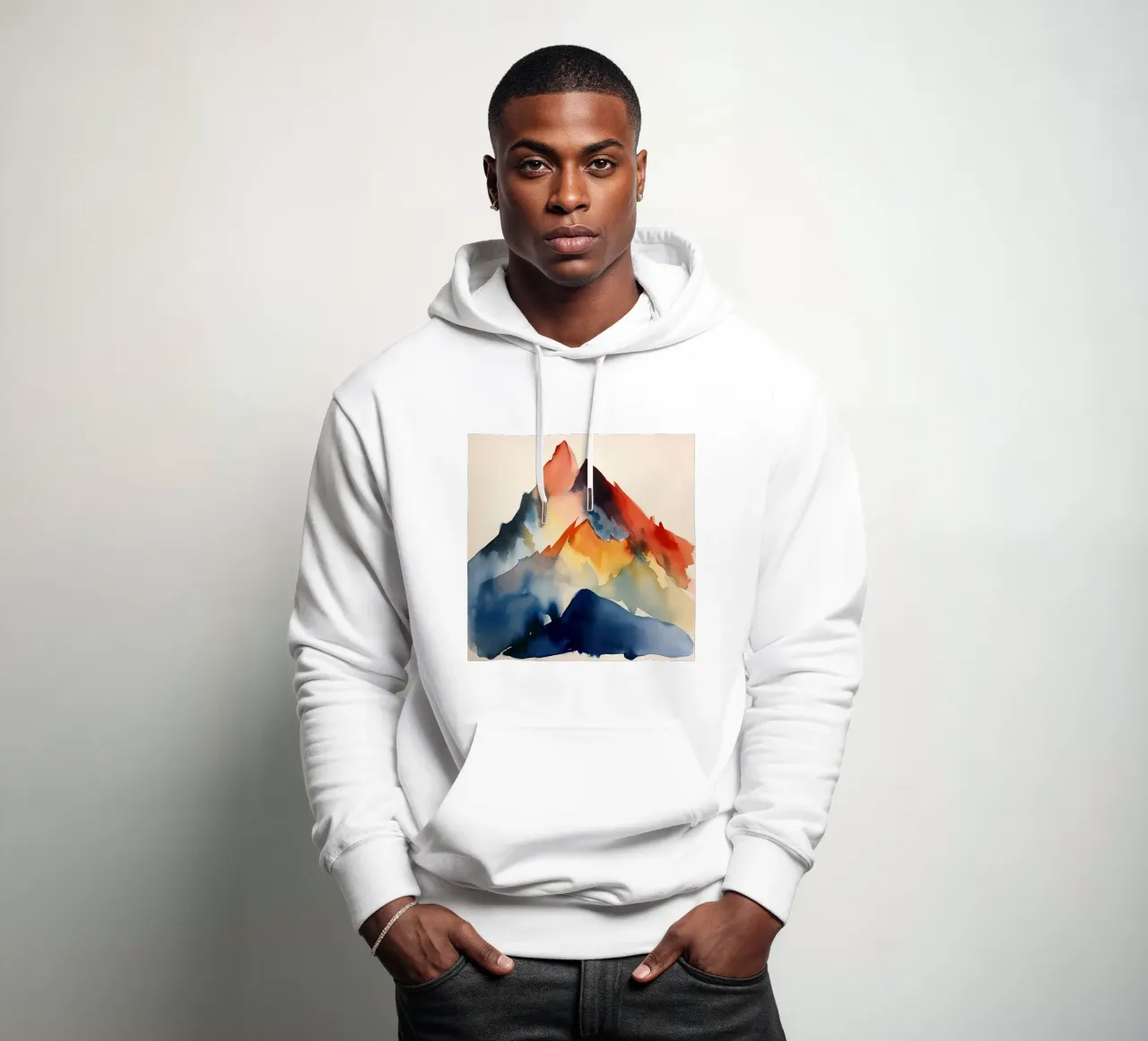 Cime colorate felpa con cappuccio da DaarbyN