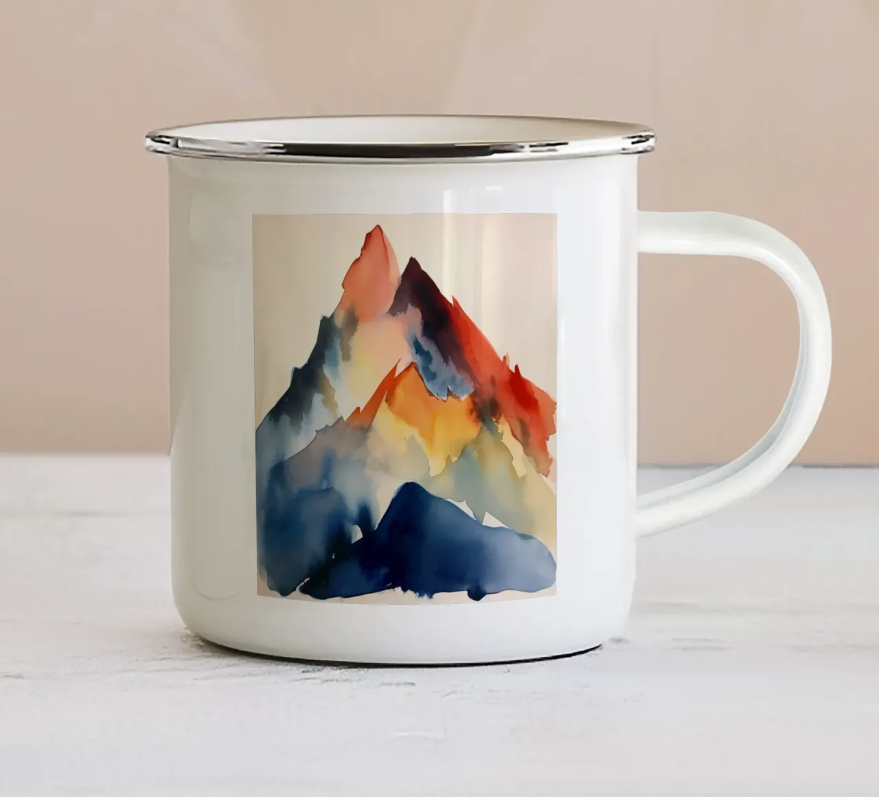 Cime colorate tazza in smalto da DaarbyN
