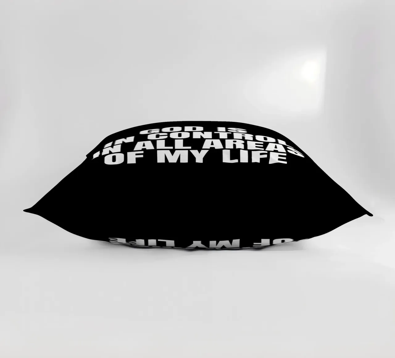 God is in control in all areas of my life cuscino da happieeagle