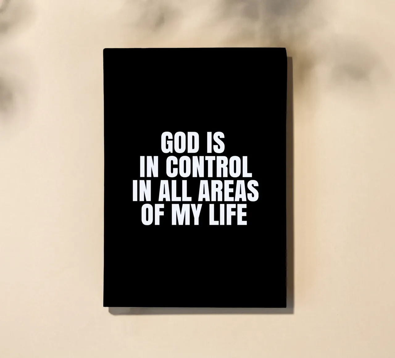 God is in control in all areas of my life diario da happieeagle