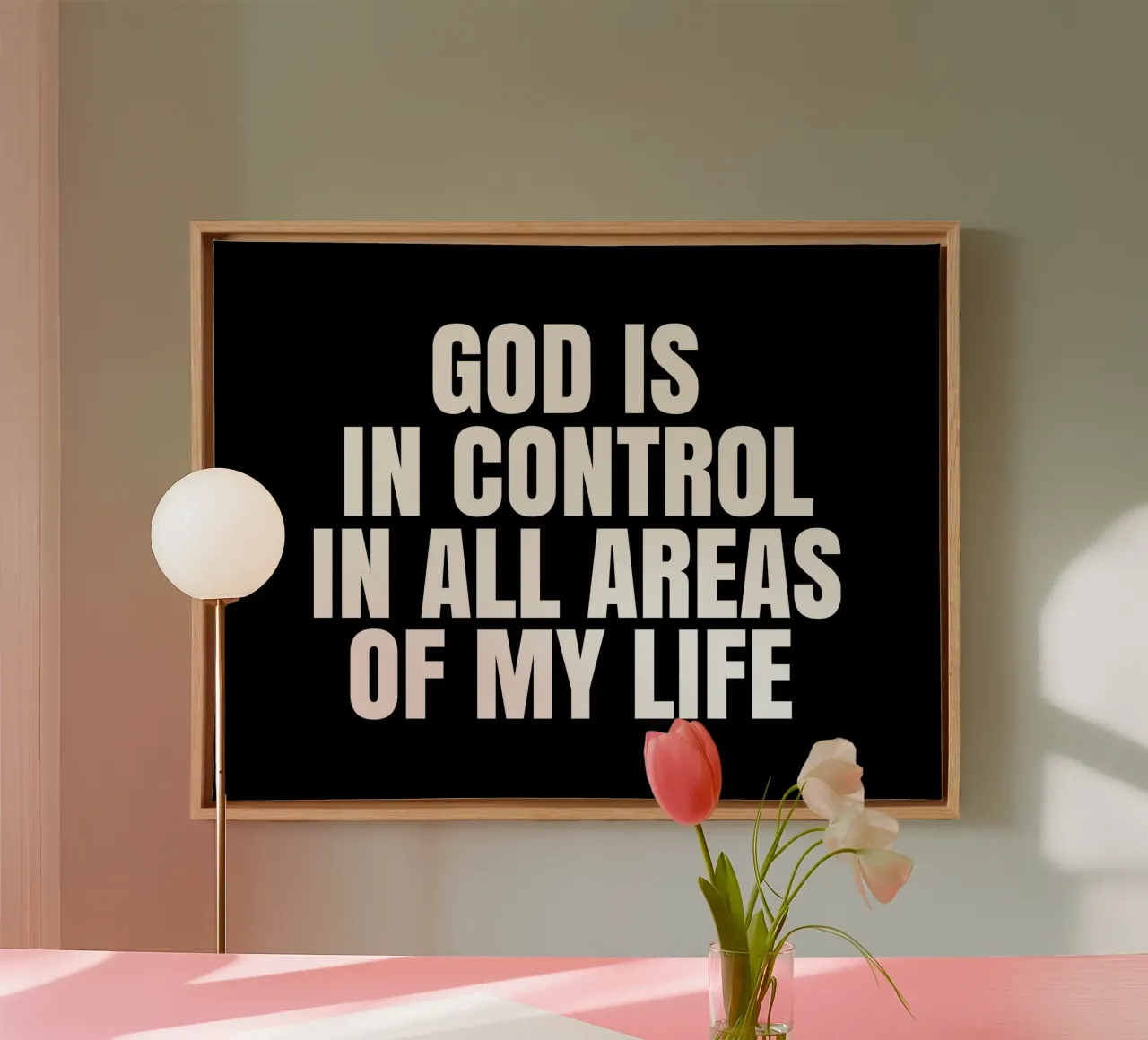 God is in control in all areas of my life tela da happieeagle