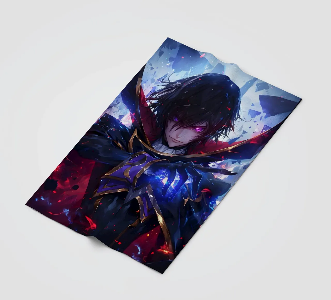 Lelouch Lamperouge Code Geass fleece blanket by CreativeStudio