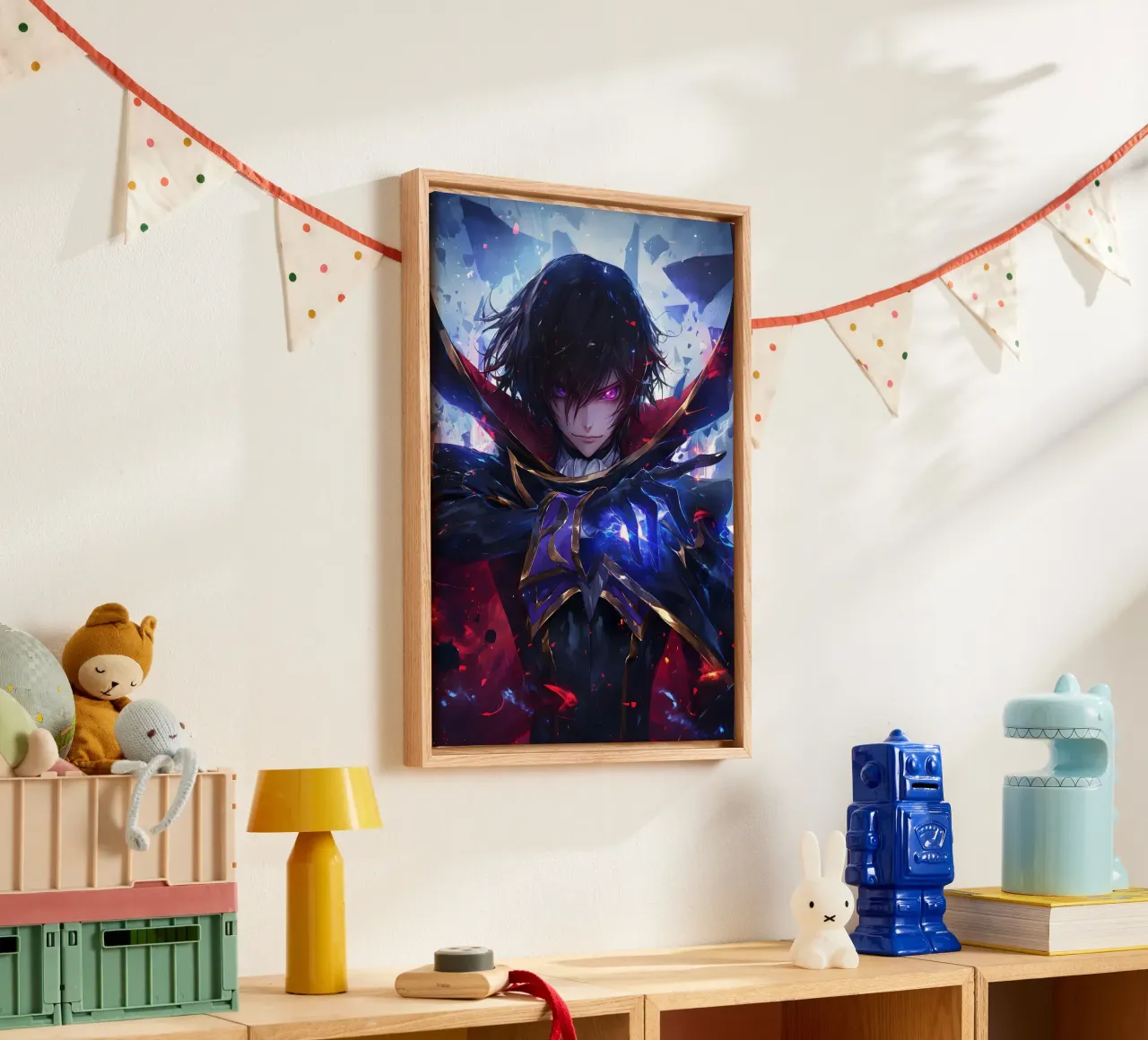 Lelouch Lamperouge Code Geass lienzo con Marco flotante de CreativeStudio